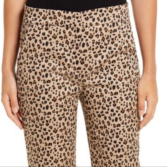 J.Crew Re-Imagined Leopard Print Chino Crop Flare Pants Sz 00 NWT - Picture 11 of 11